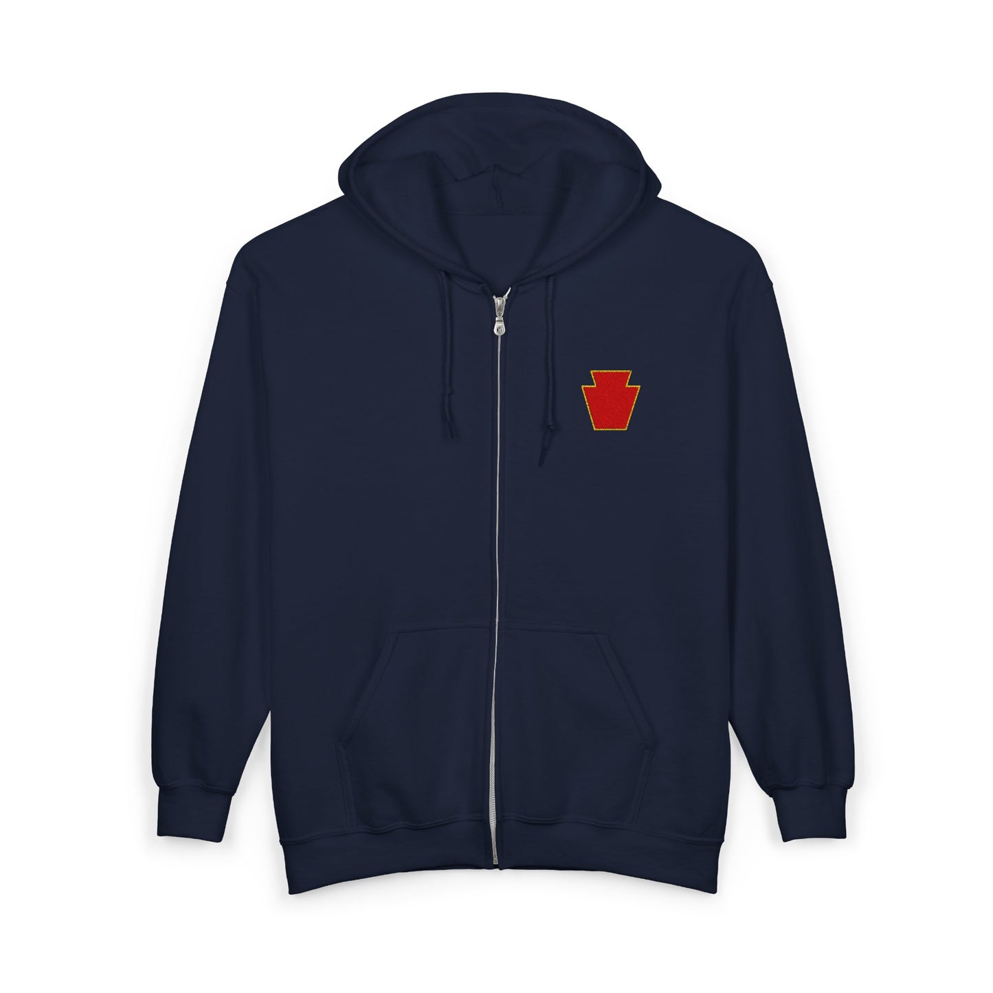 Red Keystone Full Zip Hoodie