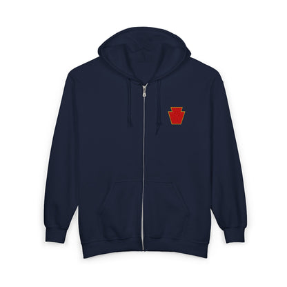 Red Keystone Full Zip Hoodie