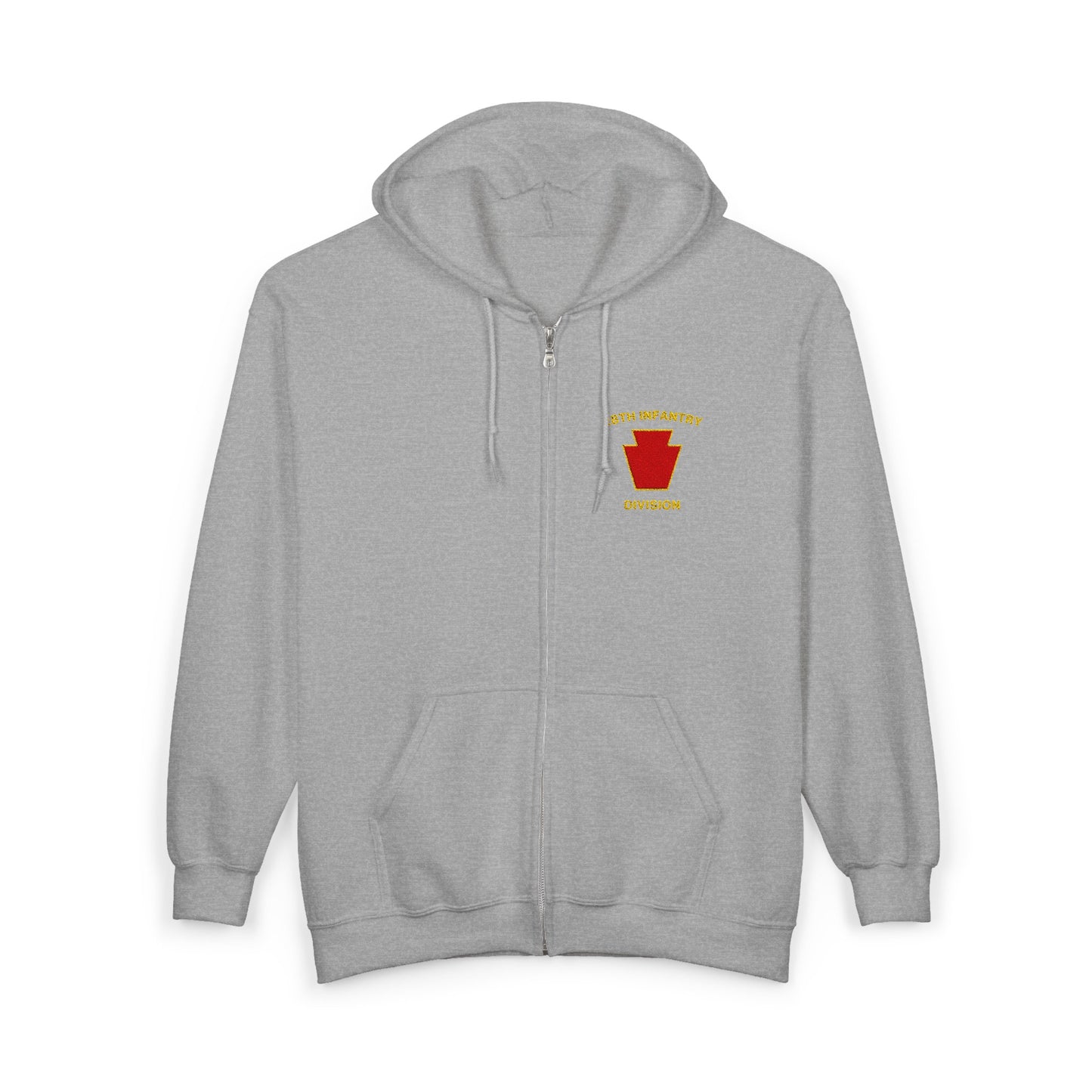 28th Infantry Division - Red Keystone Full Zip Hoodie