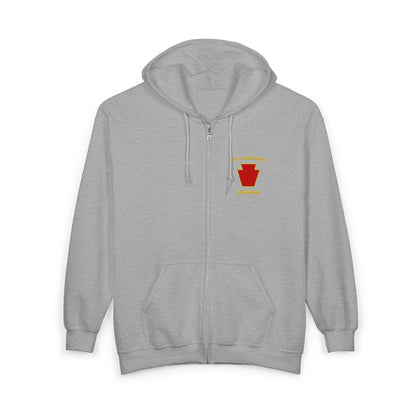 28th Infantry Division - Red Keystone Full Zip Hoodie