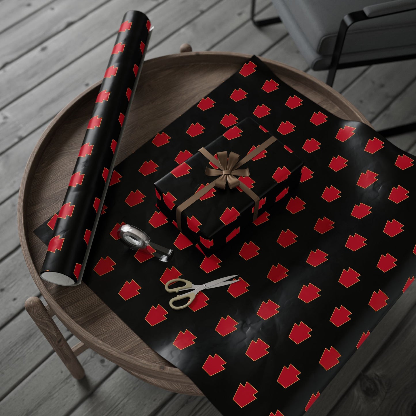 Red Keystone Wrapping Paper