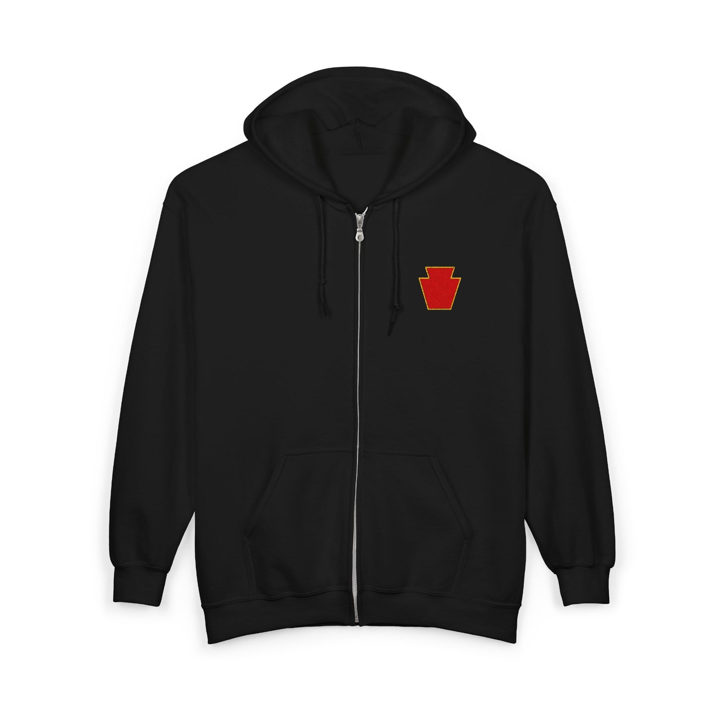 Red Keystone Full Zip Hoodie
