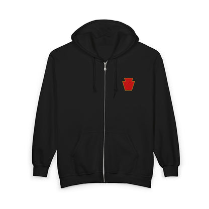 Red Keystone Full Zip Hoodie