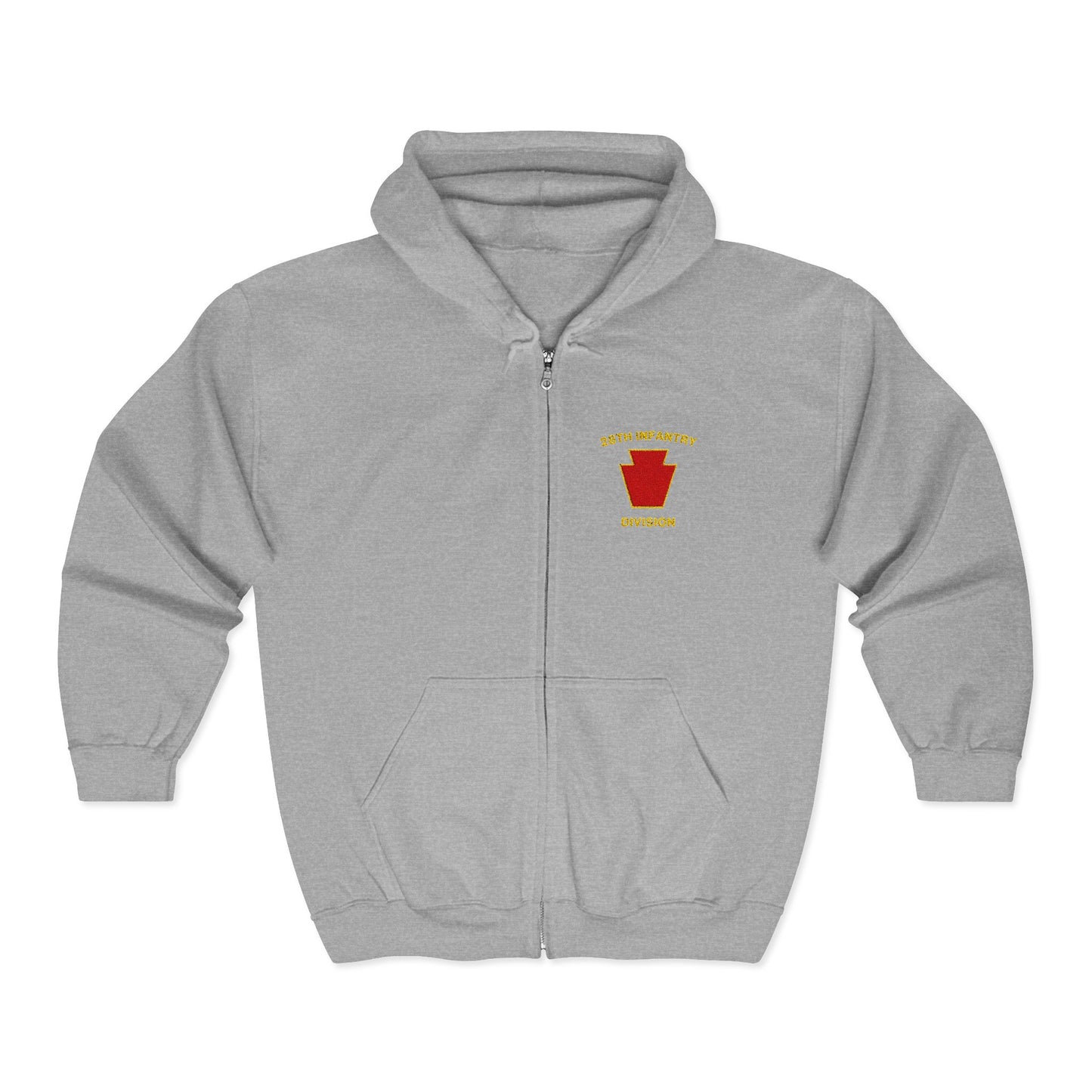 28th Infantry Division - Red Keystone Full Zip Hoodie