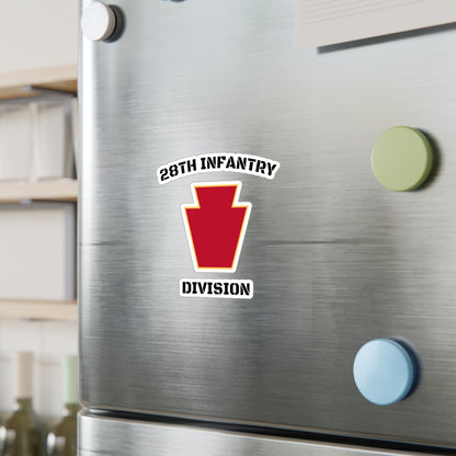 28th Infantry Division Red Keystone Vinyl Decals