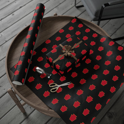 Red Keystone Wrapping Paper