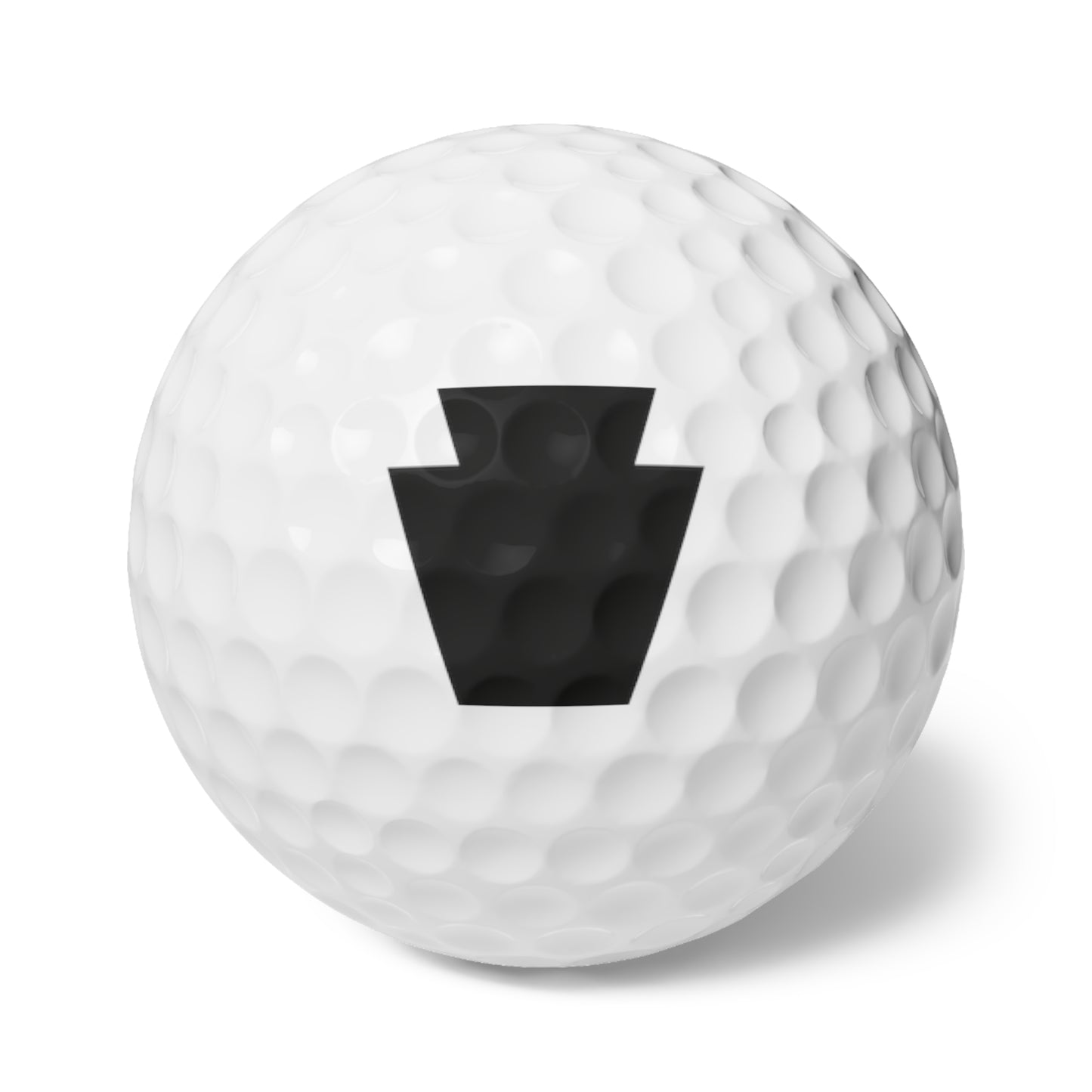 Black Keystone Golf Balls, 6pcs