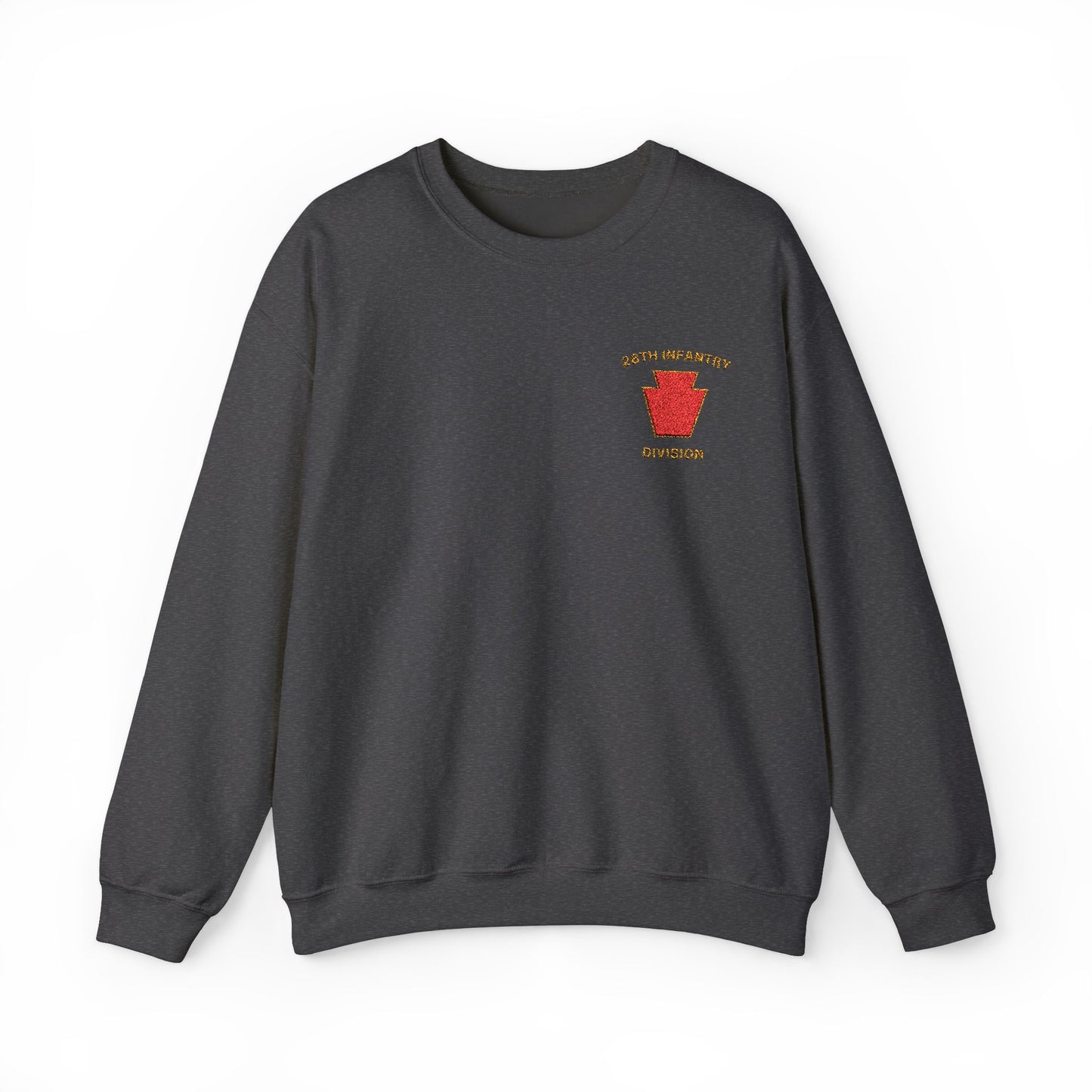 Red Keystone Embroidered Crewneck Sweatshirt