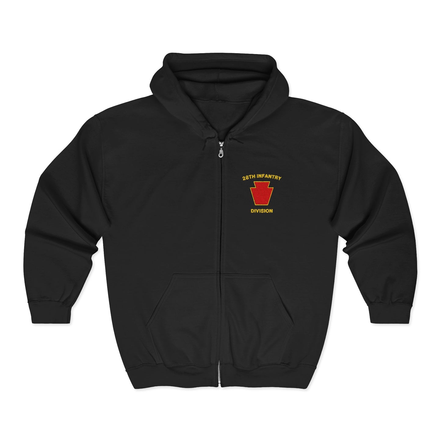 28th Infantry Division - Red Keystone Full Zip Hoodie
