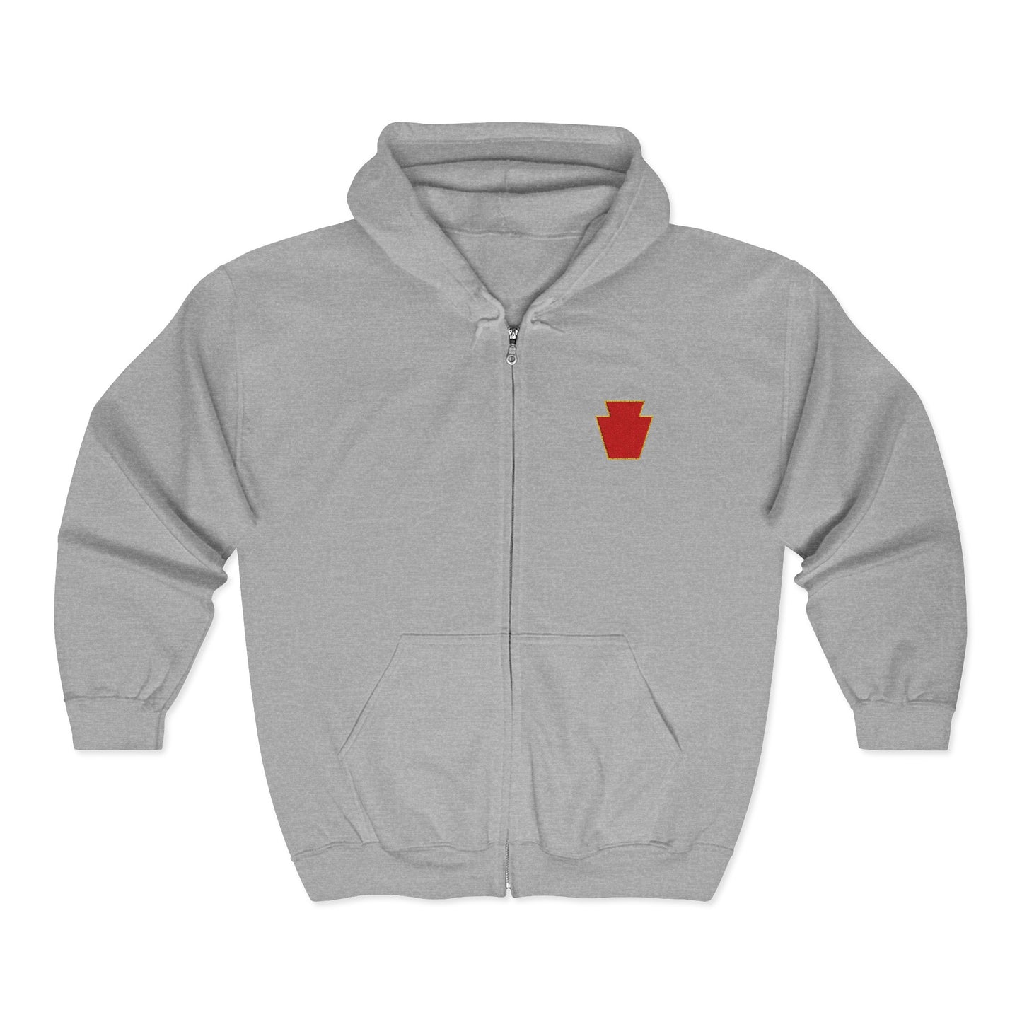 Red Keystone Full Zip Hoodie