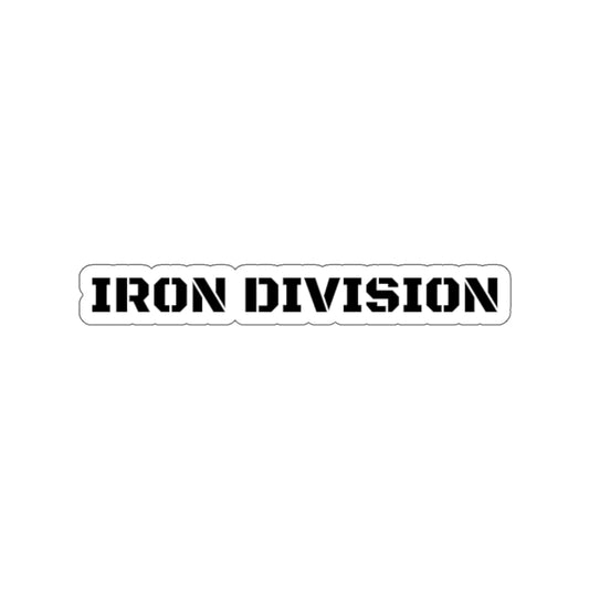 "IRON DIVISION" Kiss-Cut Stickers