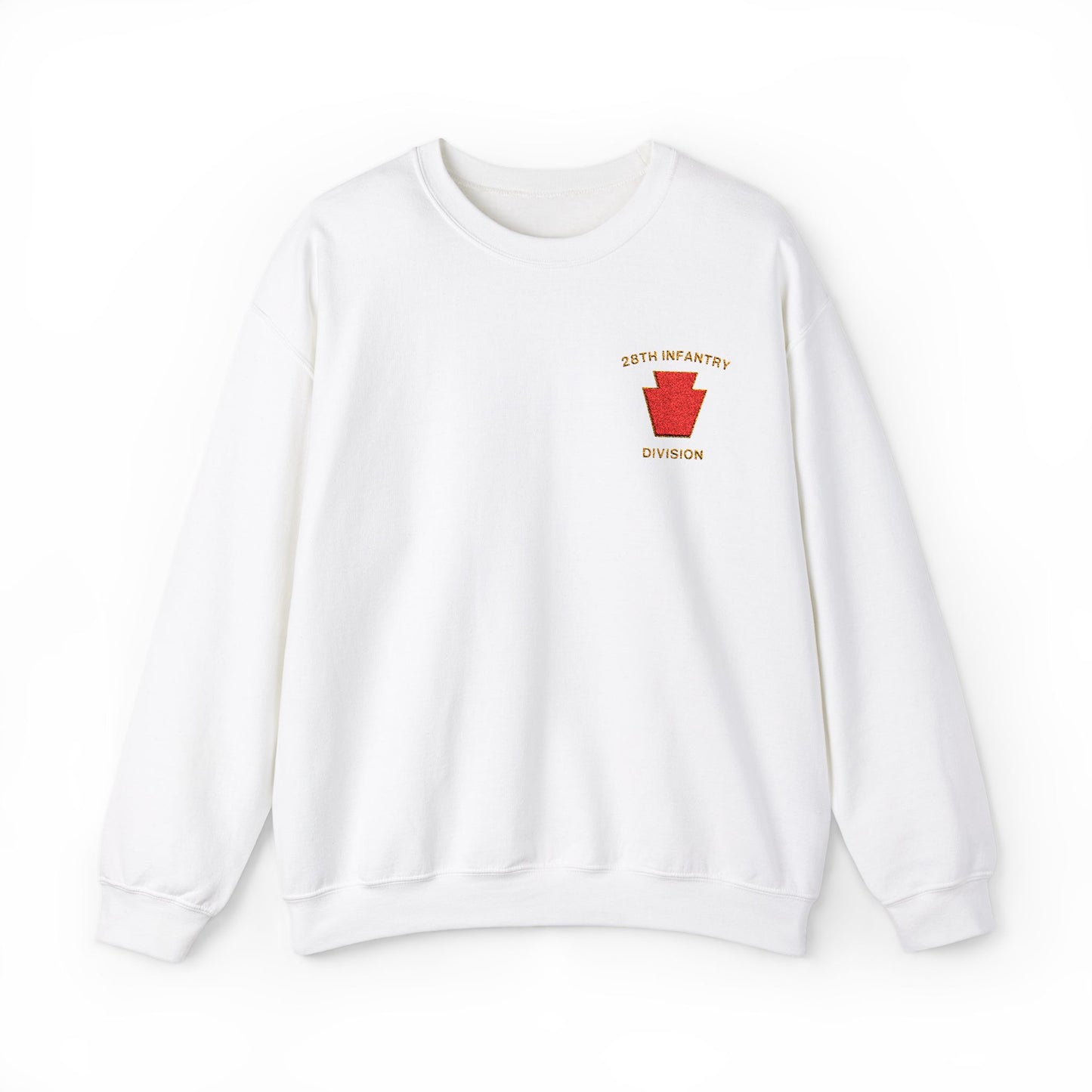 Red Keystone Embroidered Crewneck Sweatshirt