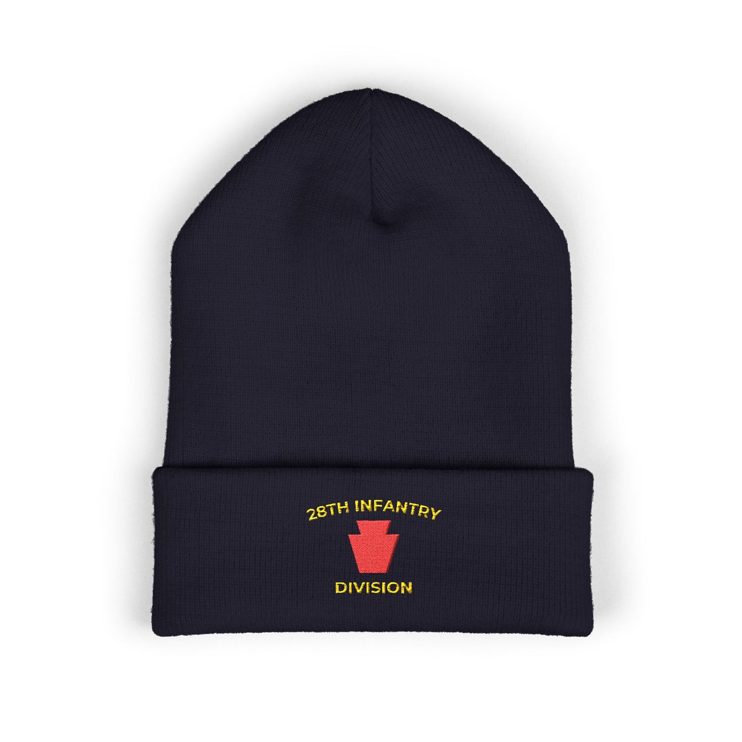 28th ID Red Keystone Embroidered Cuffed Beanie