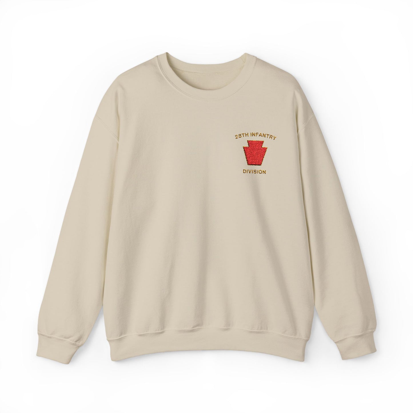 Red Keystone Embroidered Crewneck Sweatshirt