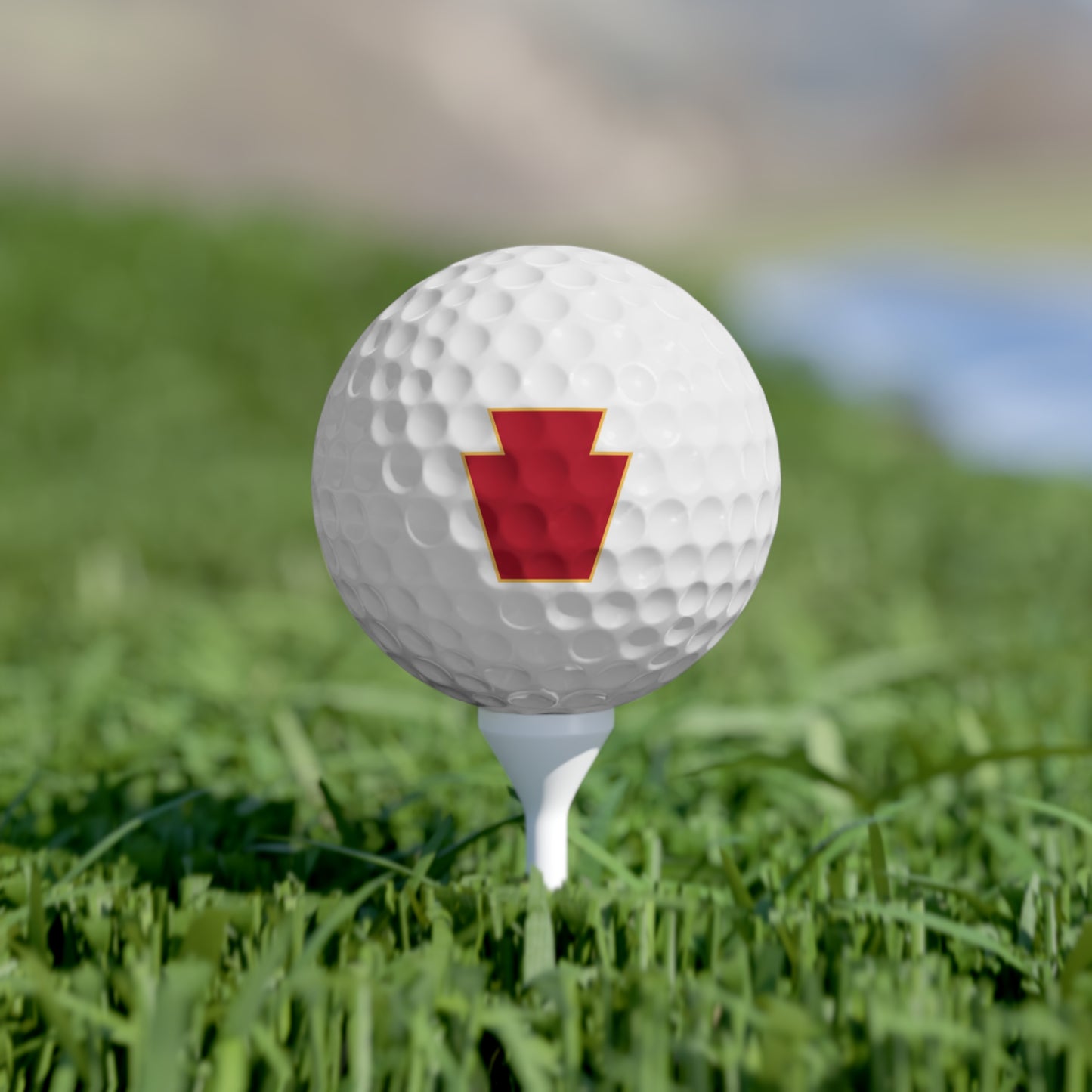 Red Keystone Golf Balls, 6pcs