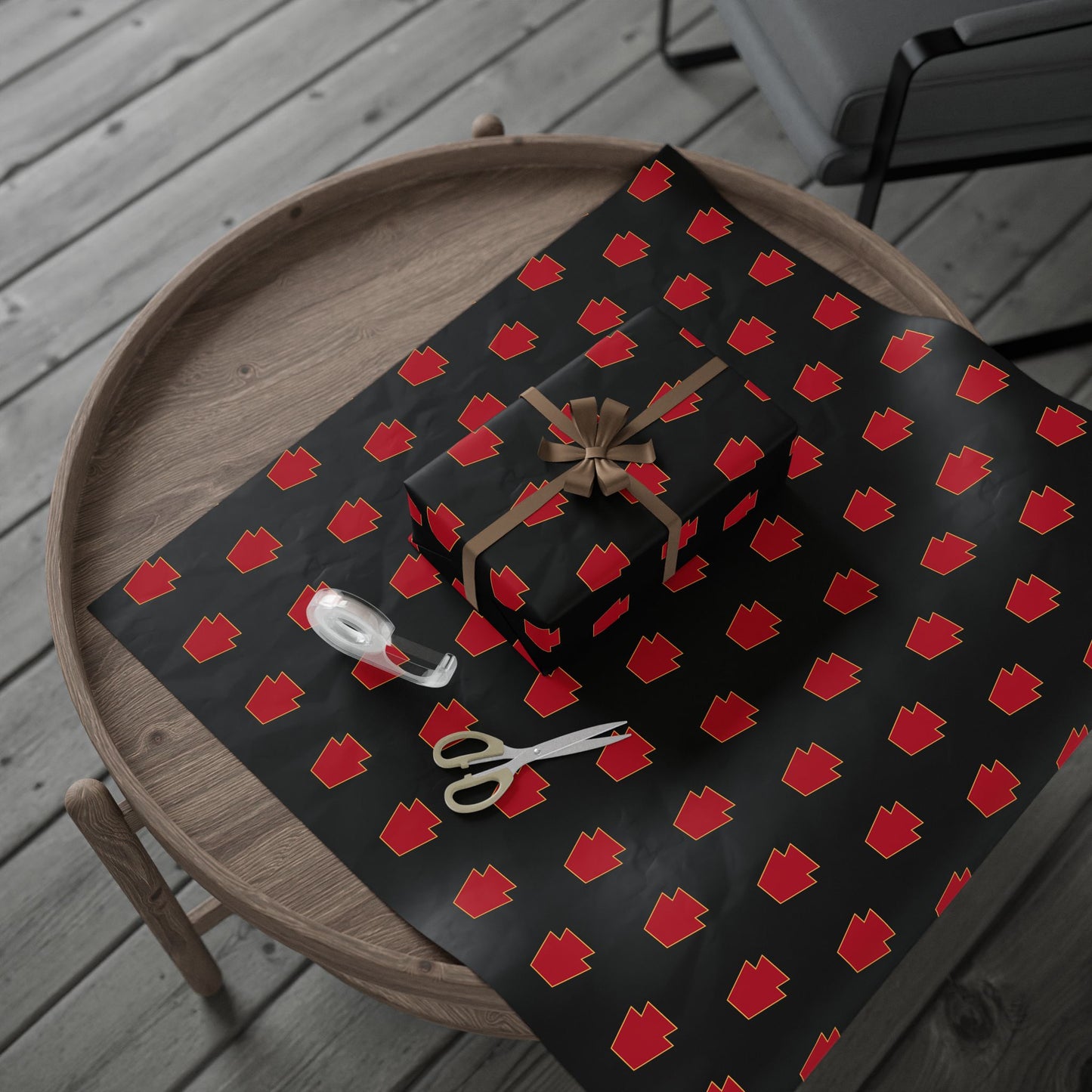 Red Keystone Wrapping Paper