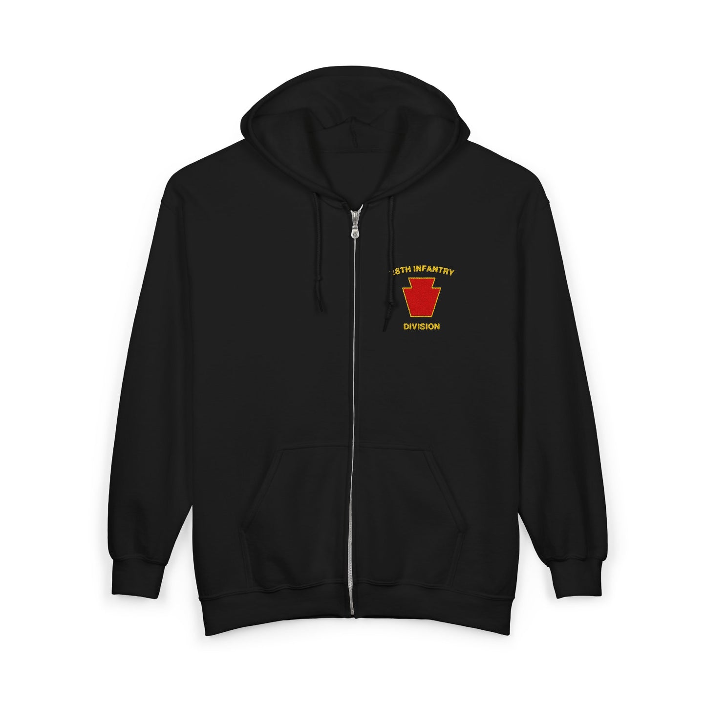 28th Infantry Division - Red Keystone Full Zip Hoodie