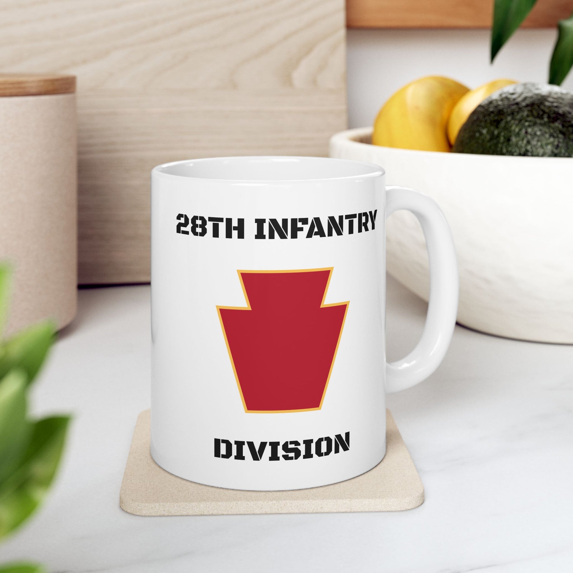 2nd infantry division coffee mug Red Keystone White Ceramic Mug, (11oz) – 28th Infantry Division Association  Store