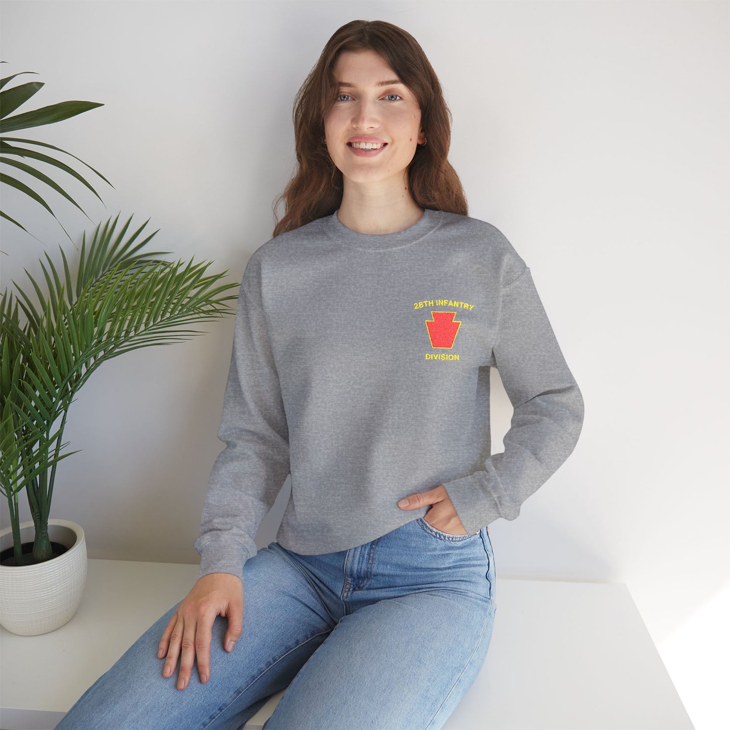 28th ID Embroidered Crewneck Sweatshirt
