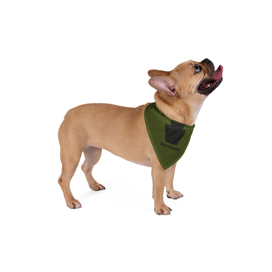 Black Keystone Army Green Pet Bandana