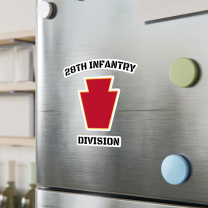 28th Infantry Division Red Keystone Vinyl Decals