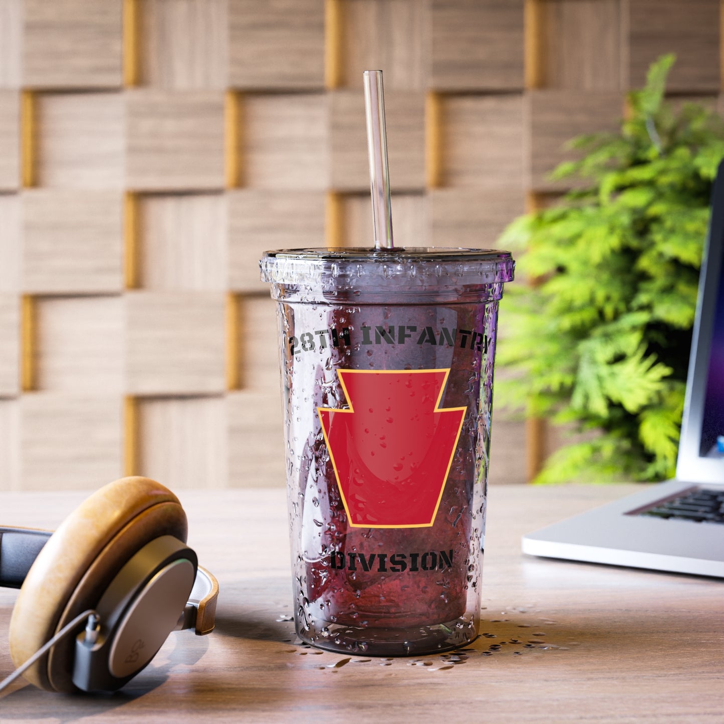 Red Keystone Suave Acrylic Cup