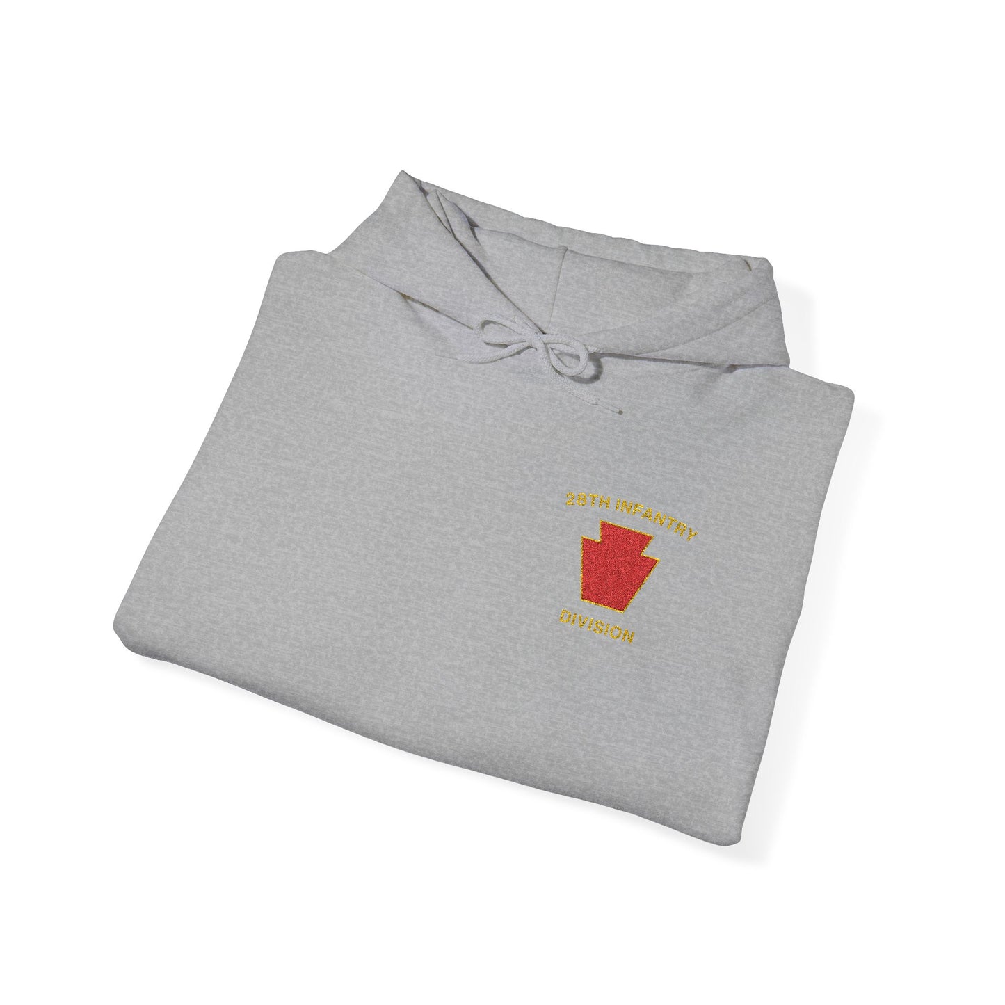28th ID Red Keystone Embroidered Hoodie