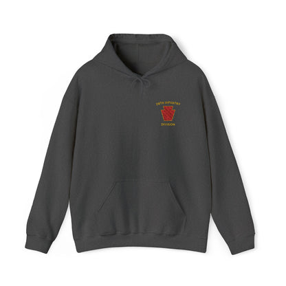 28th ID Red Keystone Embroidered Hoodie
