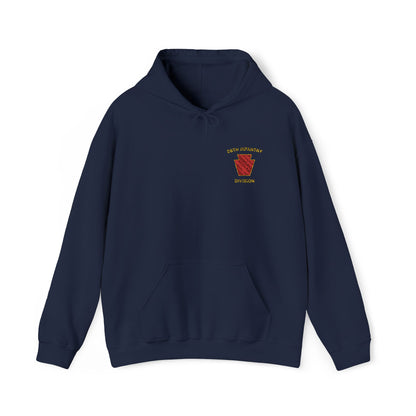 28th ID Red Keystone Embroidered Hoodie