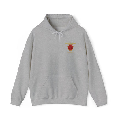 28th ID Red Keystone Embroidered Hoodie