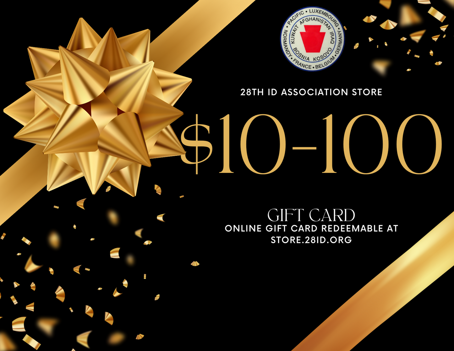 28th Infantry Division Association Store Gift Card