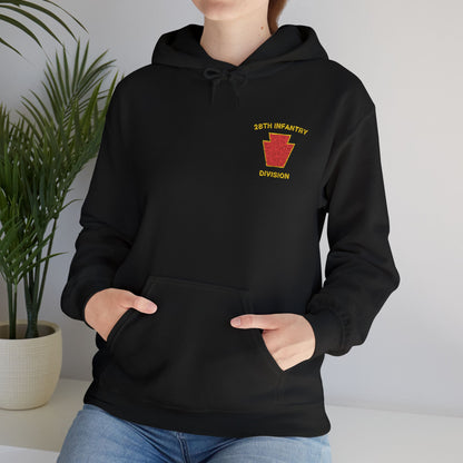 28th ID Red Keystone Embroidered Hoodie