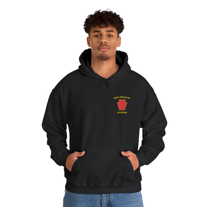 28th ID Red Keystone Embroidered Hoodie