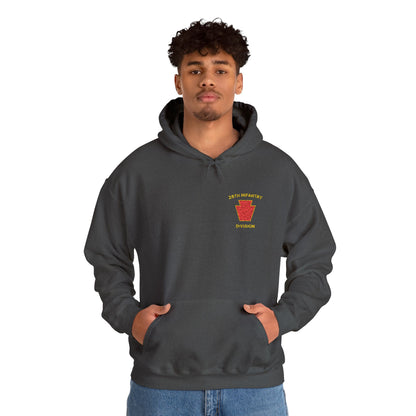 28th ID Red Keystone Embroidered Hoodie
