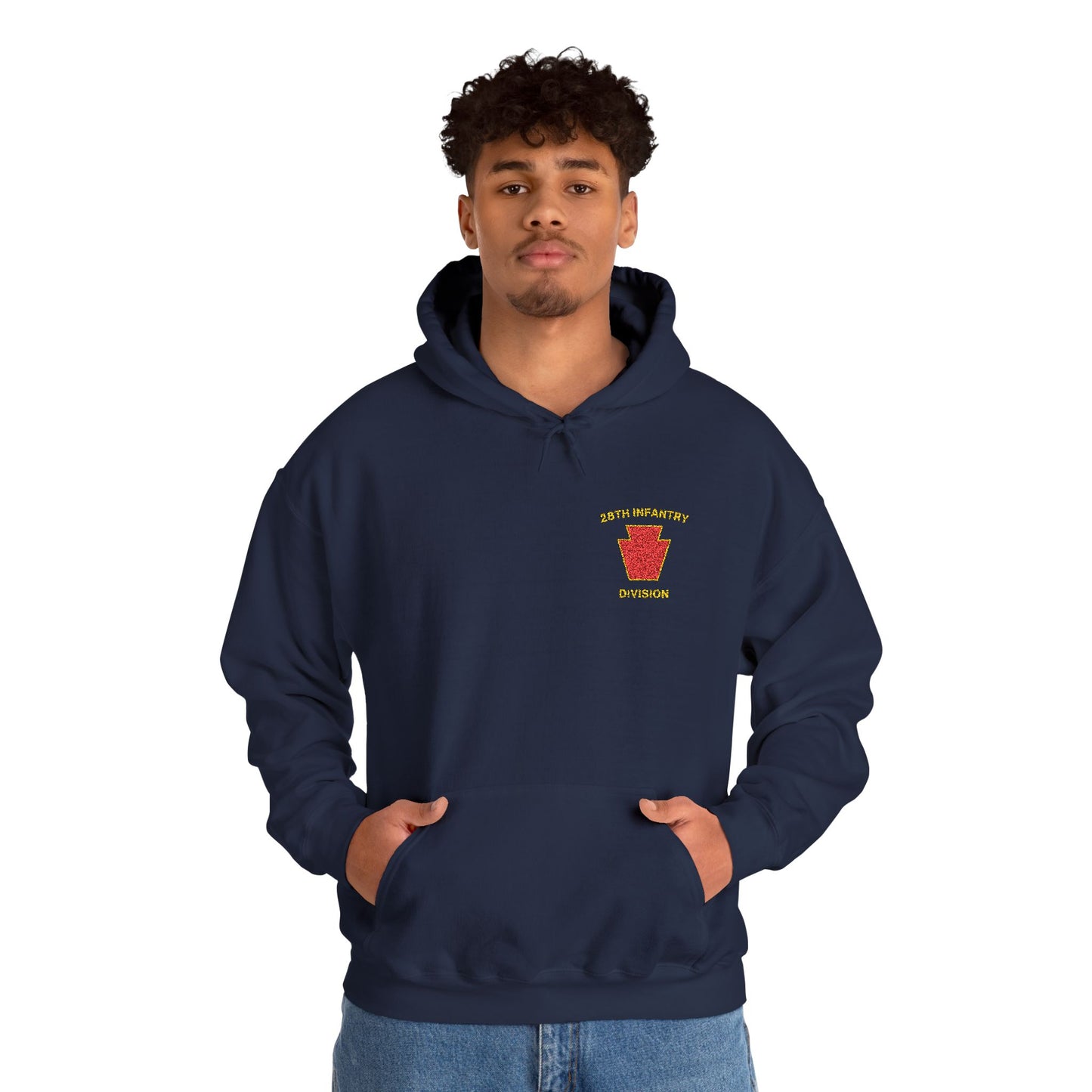 28th ID Red Keystone Embroidered Hoodie