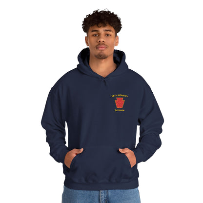 28th ID Red Keystone Embroidered Hoodie