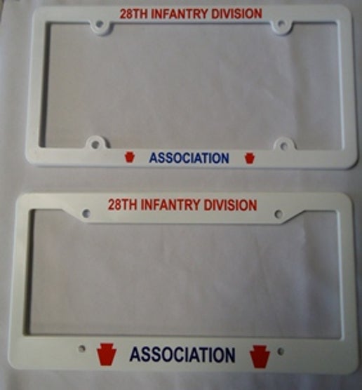 28th Infantry Division Association License Plate Holder